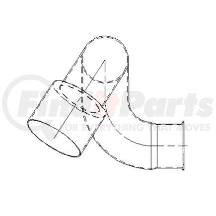 Freightliner 04-18904-000 Exhaust Pipe - Engine Outlet, ISB, B