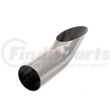 Freightliner 04-31811-020 Exhaust Stack Pipe - 30 Degree Curved Stack, 5 Inch, Polished