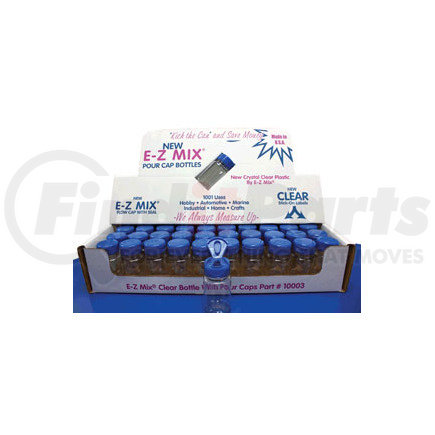 E-Z Mix 10003 2oz Clear Plastic Bottle w/ E-Z Flow Cap