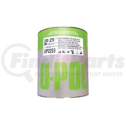 U-POL Products UP2253 4:1 High Build Primer, Gray, 128oz