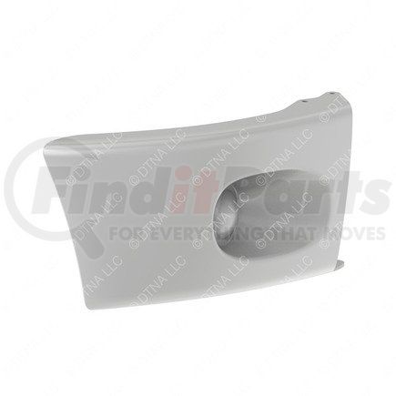 Freightliner 2126517009 Bumper End - Right Hand, Plastic, Painted, Argent Silver, Polycarbonate/Polyester