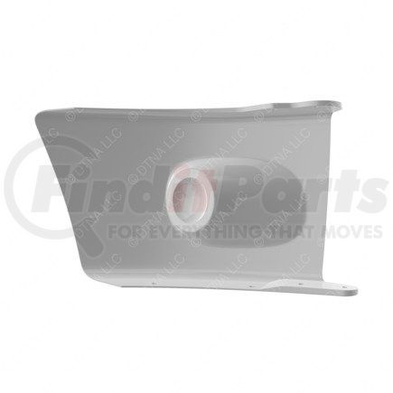 Freightliner 21-27739-004 Bumper End - Left Hand, Silver, Plastic, Short