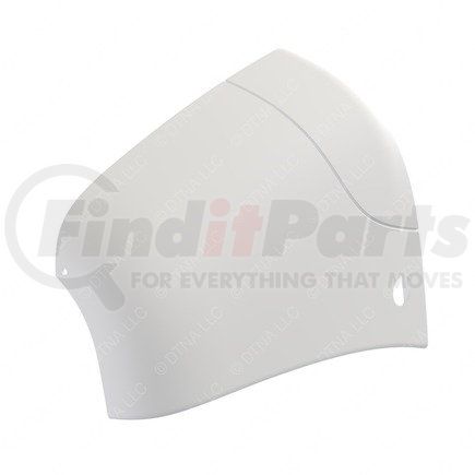 Freightliner 21-25762-014 Left Hand Side Air Dam End Cap Argent, Thermoplastic Olefin, Painted Silver