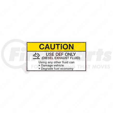 Freightliner 22-67133-000 Label - Miscellaneous Notice, Diesel Exhaust Fluid