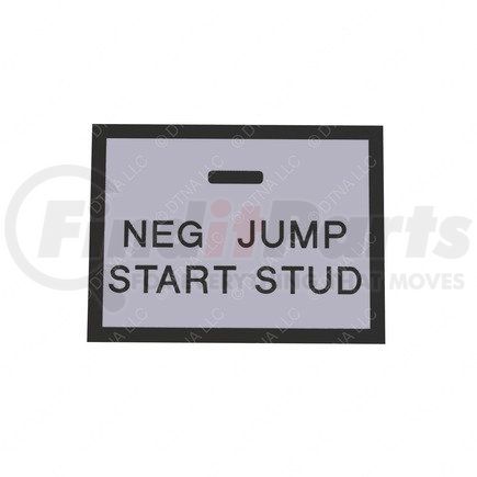 Freightliner 24-00210-001 Miscellaneous Label - Jump Start Stud, Negative
