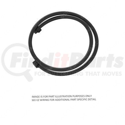 Freightliner A06-77460-004 CB Radio Wiring Harness - Cable, Overlay, Floor, 12 Feet, Day Cab, Left Hand