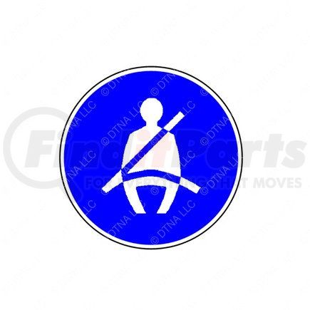 Freightliner a6338172321 STICKER / GURTPFLICHT KLE