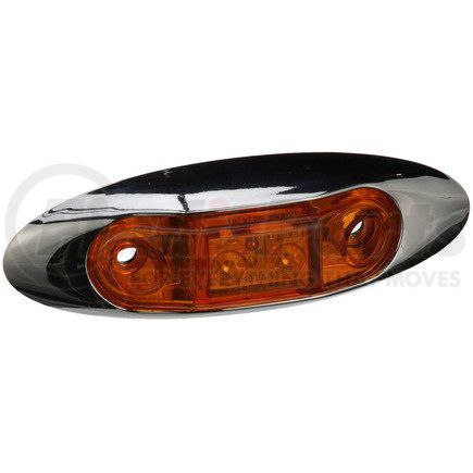 Peterson Lighting 168XA-MV 168A/R Series Piranha&reg; LED Slim-Line Mini Clearance and Side Marker Lights - Amber Kit with Bezel