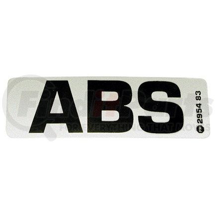 PETERSON LIGHTING 2954 - abs label - abs label | abs sticker, 4"x1.25"