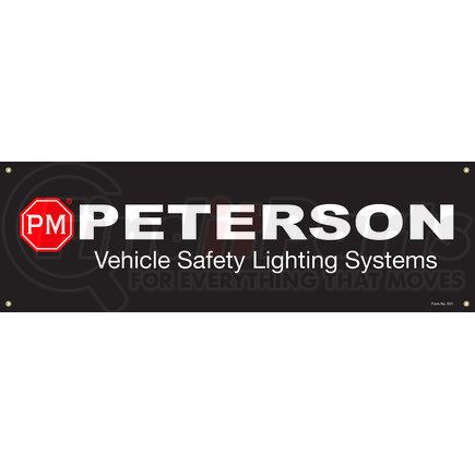 PETERSON LIGHTING D21 - 68.5 in x 68.5 in x | 68.5" x 21.75" bay banner