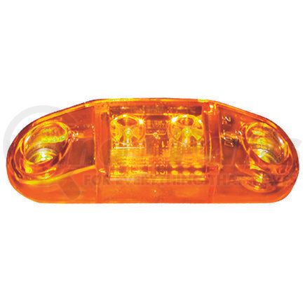 Peterson Lighting M168A-MV 168A/R Series Piranha&reg; LED Slim-Line Mini Clearance and Side Marker Lights - Amber, Multi-Volt