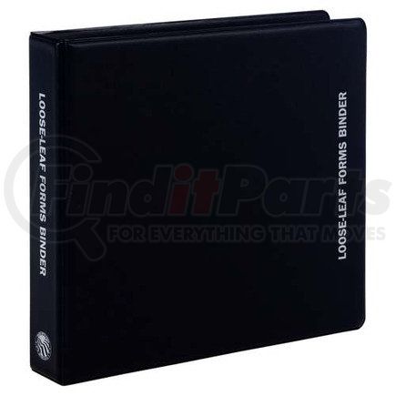 JJ Keller 11730 Loose-Leaf Forms Binder - Black, Economy, For 8-1/2" x 8-7/8" Logs