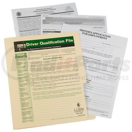 JJ Keller 1242 Driver Qualification File Packet (Single Copy) - File Packet