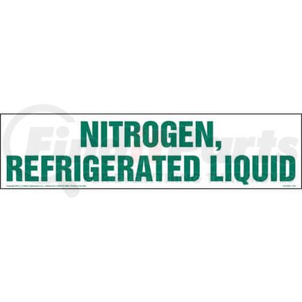 JJ Keller 1413 Nitrogen, Refrigerated Liquid Sign - 24" x 6"