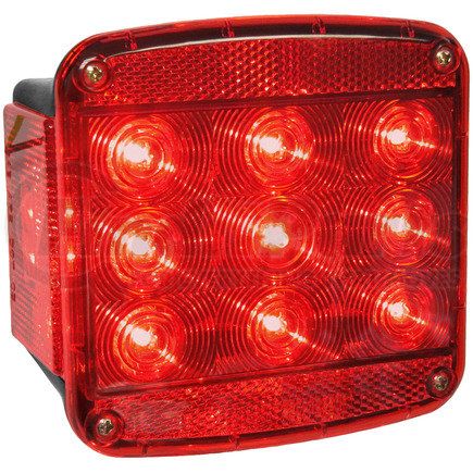PETERSON LIGHTING V840L - 840 led stop, turn, and tail light - with license light | led stop/turn/tail & side marker light rectangular, submersible w/ license light