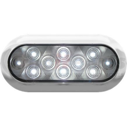 PETERSON LIGHTING 423W-4 - led utl/dome led utl/dome | led utility/dome light, oval, surface-mount, w/flange 7.5" x 3.25",