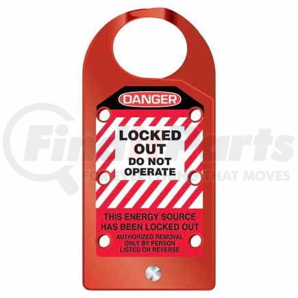JJ Keller 29381 STOPOUT Aluma-Tag™ Hasp - Danger Locked Out Do Not Start - Aluminum Hasp with Message Label