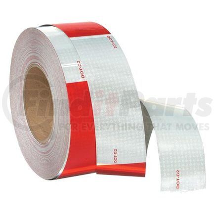 JJ Keller 3752 Conspicuity Tape Rolls for Trailers, 6" Red & White, 3M™ Diamond Grade™