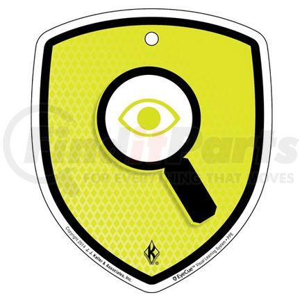 JJ KELLER 41455 - eyecue tags - ppe inspection reminder - window clings, 4" x 5" (5-pack)