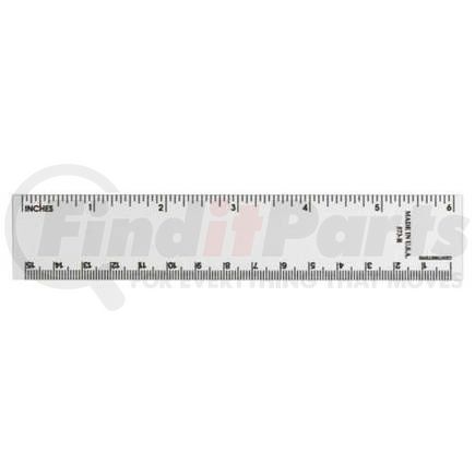 JJ Keller 3550 Six-Inch Clear Log Ruler - Measures 6" x 1"
