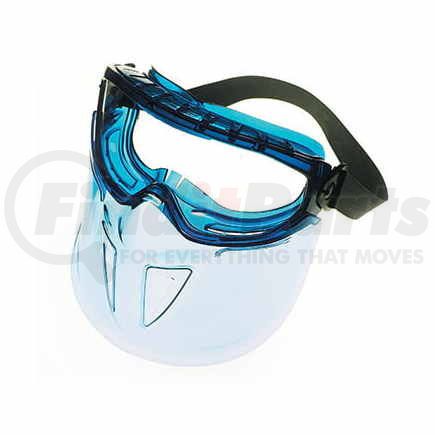 JJ Keller 46544 Jackson Safety V90 Shield Goggle Protection - Blue Frame, Clear Anti-Fog Lens