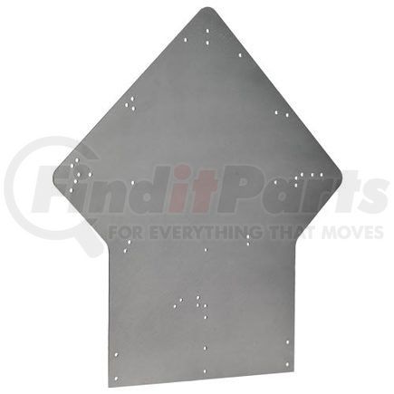 JJ Keller 50903 Flat Heavy Duty Placard Bumper Bracket, Side-Mount, Aluminum