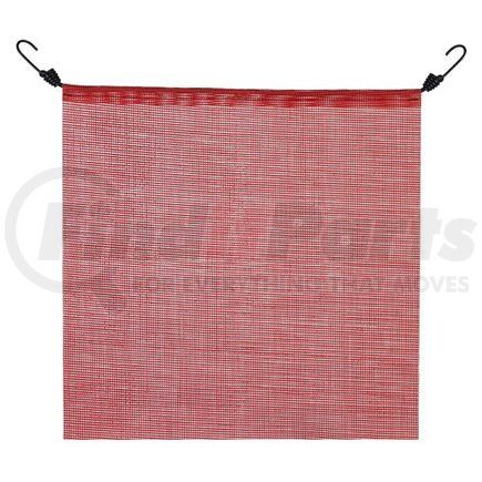 JJ Keller 58099 Warning Flag, Red, with Vinyl Mesh and Bungee Cord