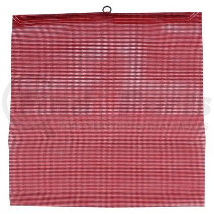 JJ Keller 60488 Warning Flag with Vinyl Mesh - Red Warning Flag with Wire Rod