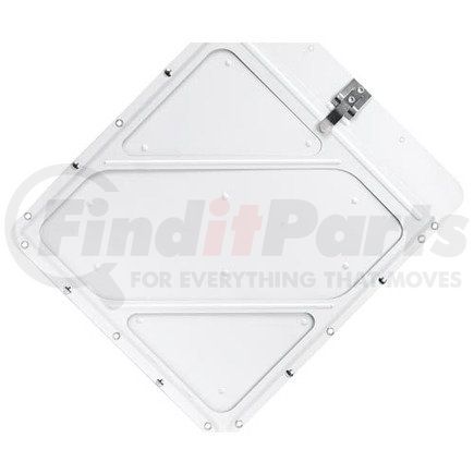 JJ Keller 55722 Heavy-Duty Riveted Aluminum Placard Holder - Placard Holder - White