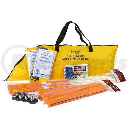 JJ Keller 61493 Oversize Load Supplies Kit - Oversize Load Supplies Kit with Orange Flags