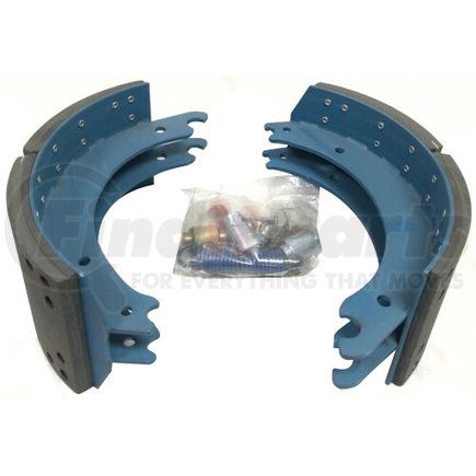Bendix KT4707QBA230 Drum Brake Shoe Kit - Relined, 16-1/2 in. x 7 in., With Hardware, For Rockwell / Meritor "Q" Brakes