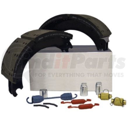Bendix KT4311EBA230 Drum Brake Shoe Kit - Relined, 16-1/2 in. x 7 in., With Hardware, For Bendix® (Spicer®) Brakes with Single Anchor Pin