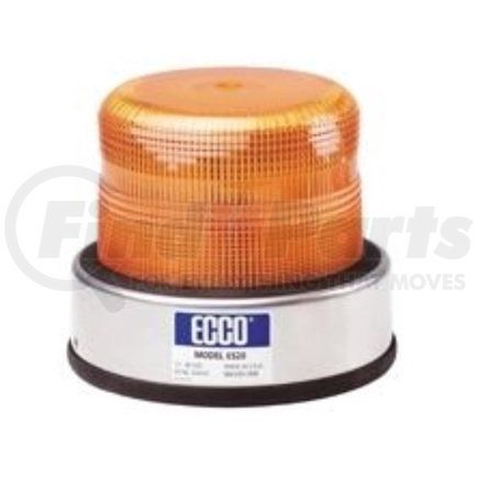 ECCO 6520A 6500 Series Beacon Light - Amber Lens, J-Bolt Mount, 12-48 Volt