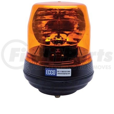 ECCO 5816A 5800 Series Rotator Beacon Light - Amber Lens, 1 Bolt Mount, 12 Volt