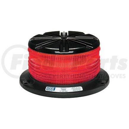ECCO 7460R 7460 Series Profile LED Beacon Light - Red, 3 Bolt/1 Inch Pipe Mount