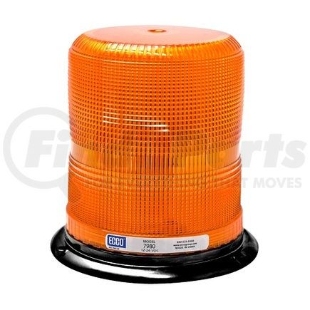 ECCO 7980A 7980 Series Pulse 2 LED Beacon Light - Amber, 3 Bolt / 1 Inch Pipe Mount