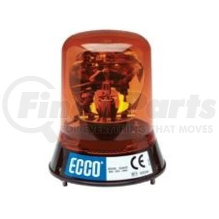 ECCO 5840A 5800 Series Rotator Beacon Light - Amber Lens, 3 Bolt Mount, 12 Volt