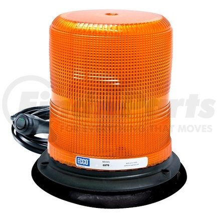 ECCO 6570A-VM 6500 Series Beacon Light - Amber Lens, Vacuum Mount, 12-48 Volt