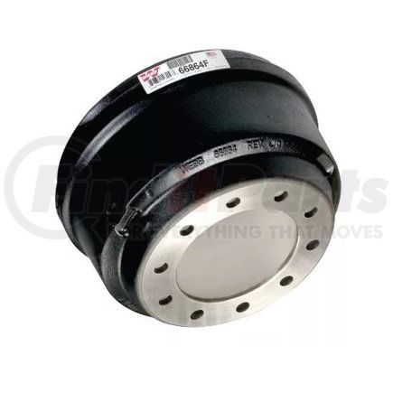 Webb 56864F Brake Drum - 16.50 x 7 in., Outboard Mount