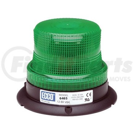 ECCO 6465G 6400 Series Pulse8 LED Beacon Light - Green Lens, 3 Bolt Mount