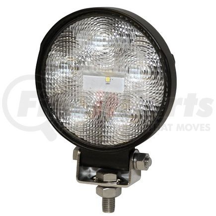 ECCO E92004 Flood Light - 6 LED, Flood Beam, Round, 1 Bolt Mount, 12-24 Volt