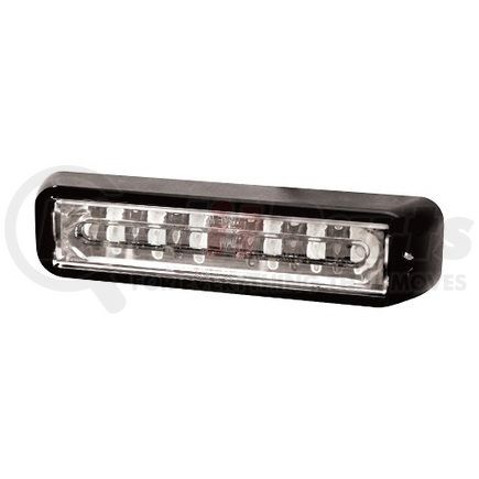 ECCO ED3766AC Warning Light Assembly - 6.4 Inch, 2 Bolt Mount, Dual-Color, Amber/Clear