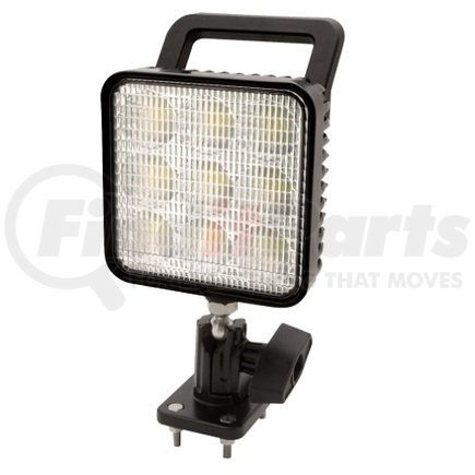 ECCO EW2451 Flood Light - 9 LED, Flood Beam, Square, Pedestal Mount, 12-24 Volt