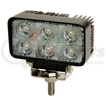 ECCO EW2411 Flood Light - 6 LED, Flood Beam, Rectangular, 1 Bolt Mount, 12-24 Volt