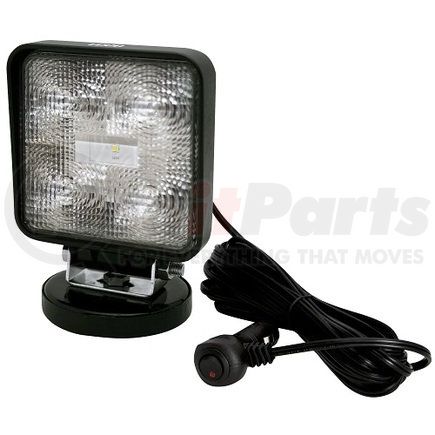 ECCO E92007-MG Flood Light - 5 LED, Flood Beam, Square, Magnet Mount, 12-24 Volt