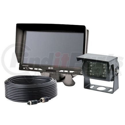 ECCO K7000B Dashboard Video Camera Kit - 7 Inch LCD Monitor And Camera Kit