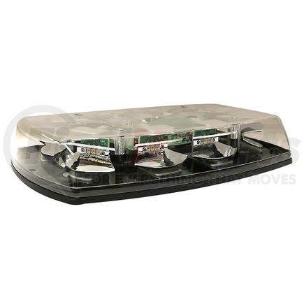 ECCO 5587CAC 5587 Series Reflex Minibar Beacon Light - 4 Bolt Mount, Clear Lens, Amber/Clear