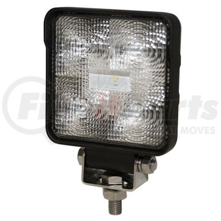 ECCO E92007 Flood Light - 5 LED, Flood Beam, Square, 1 Bolt Mount, 12-24 Volt