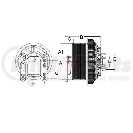 Horton 79A9809-2 Air Operated Fan Clutch DriveMaster Advantage