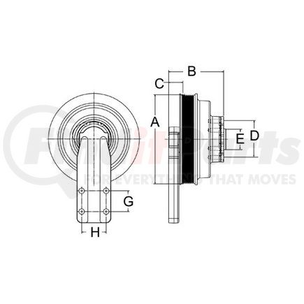 Horton 992041 Drive Hub